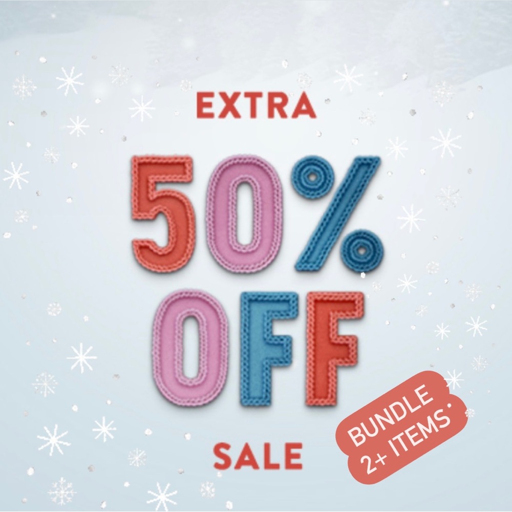50% OFF!! Discount when you like or bundle two or more items. 50% OFF!!